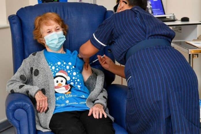 90 Year Old Irish Woman Is World's First Covid Vaccine Recipient